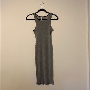 A+ Ellen Form-fitting Striped Ribbed dress